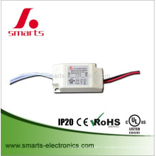 UL IP20 courant constant 350ma 6w 9w plastique ac à dc driver LED pour MR16